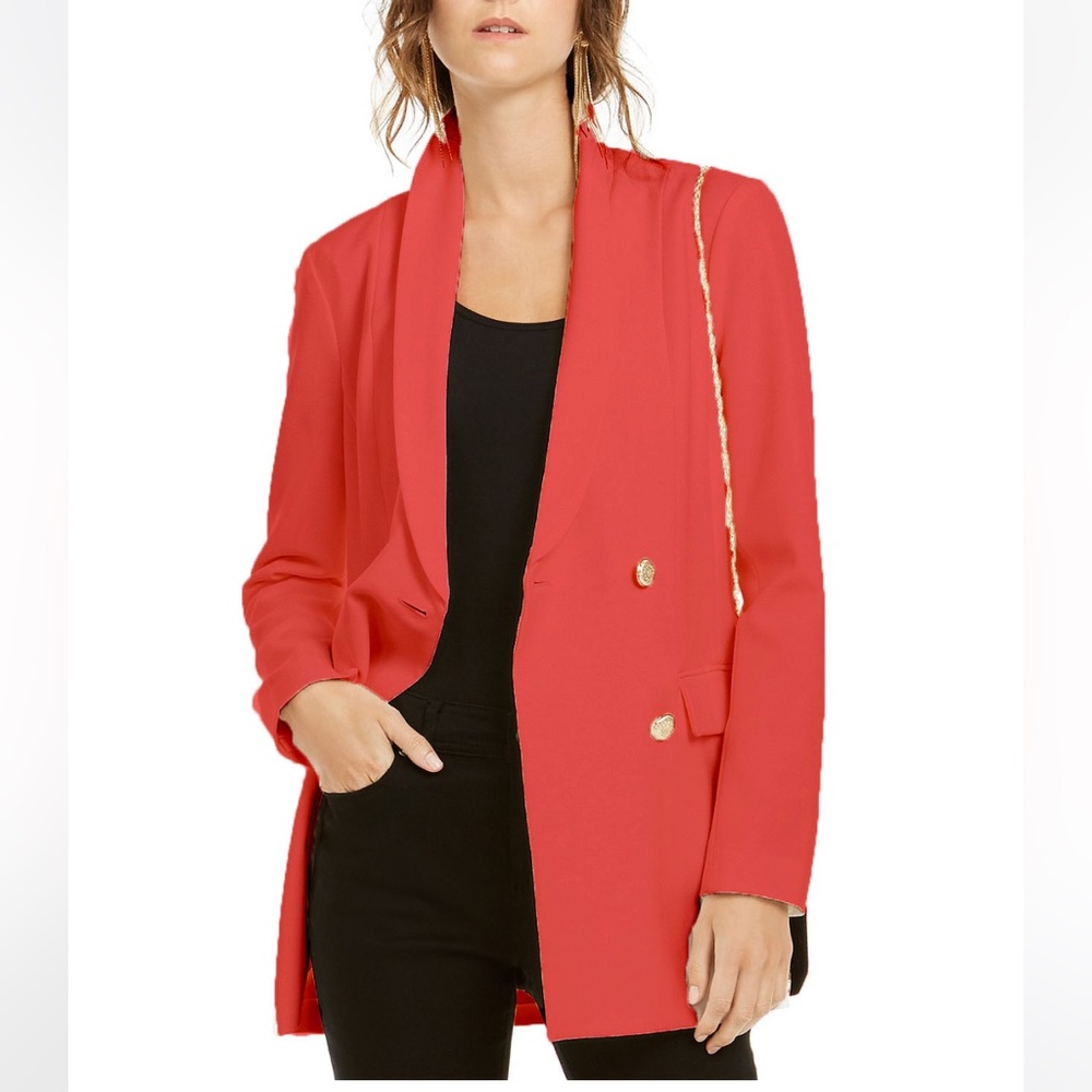 INC International Concepts Women's Double-Breasted Blazer